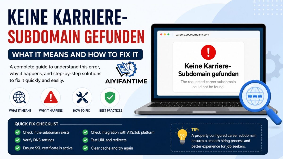 Keine Karriere-Subdomain gefunden