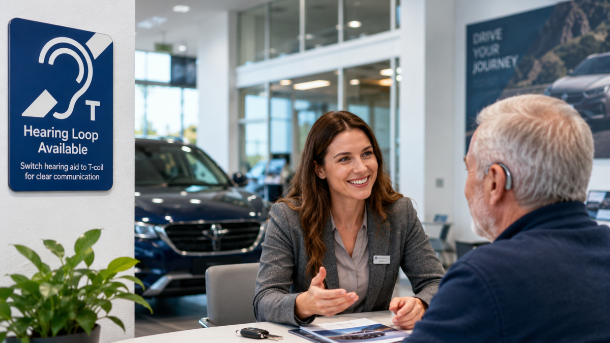Dealership with Hearing Loop