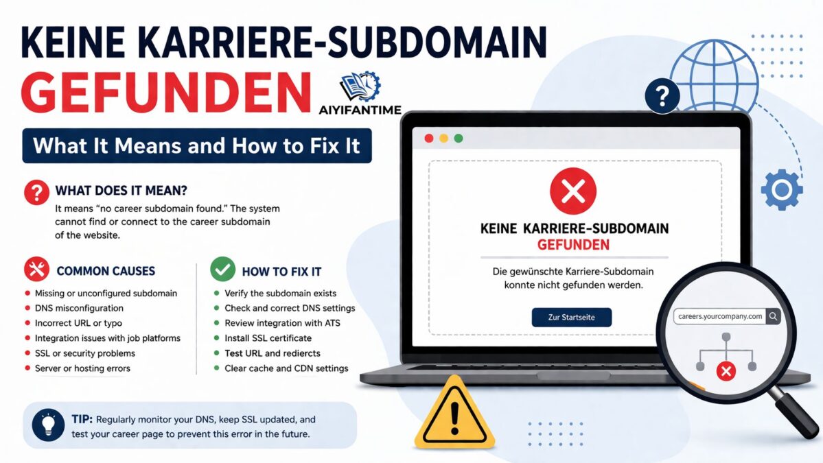 Keine Karriere-Subdomain gefunden