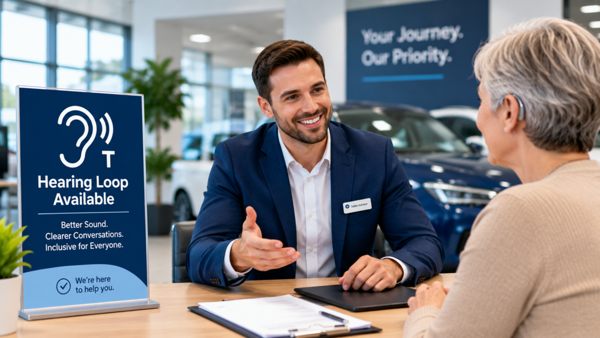 Dealership with Hearing Loop